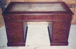antique desk repaired restored polished