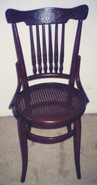 antique rattan wicker chair restoration after