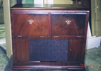 antique sideboard restored french polishing