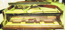 baby grand piano restoration stripped raw