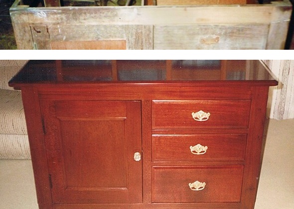 sideboard before after