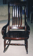 antique rocking chair restoration after