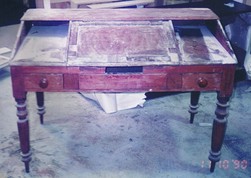 antique writing desk repair polish