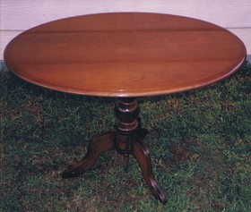 old timber table round dining restored polished