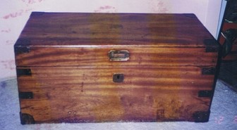 timber chest restoration after polishing